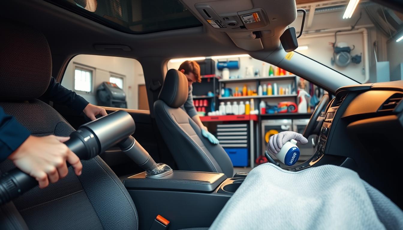 Como limpar o interior do carro como profissional