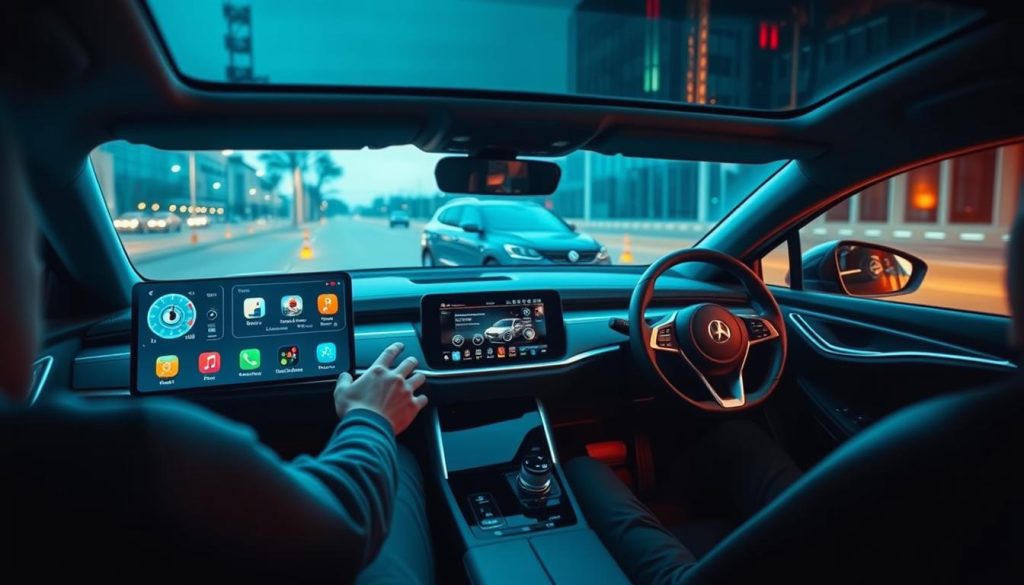 Conectividade e entretenimento em carros